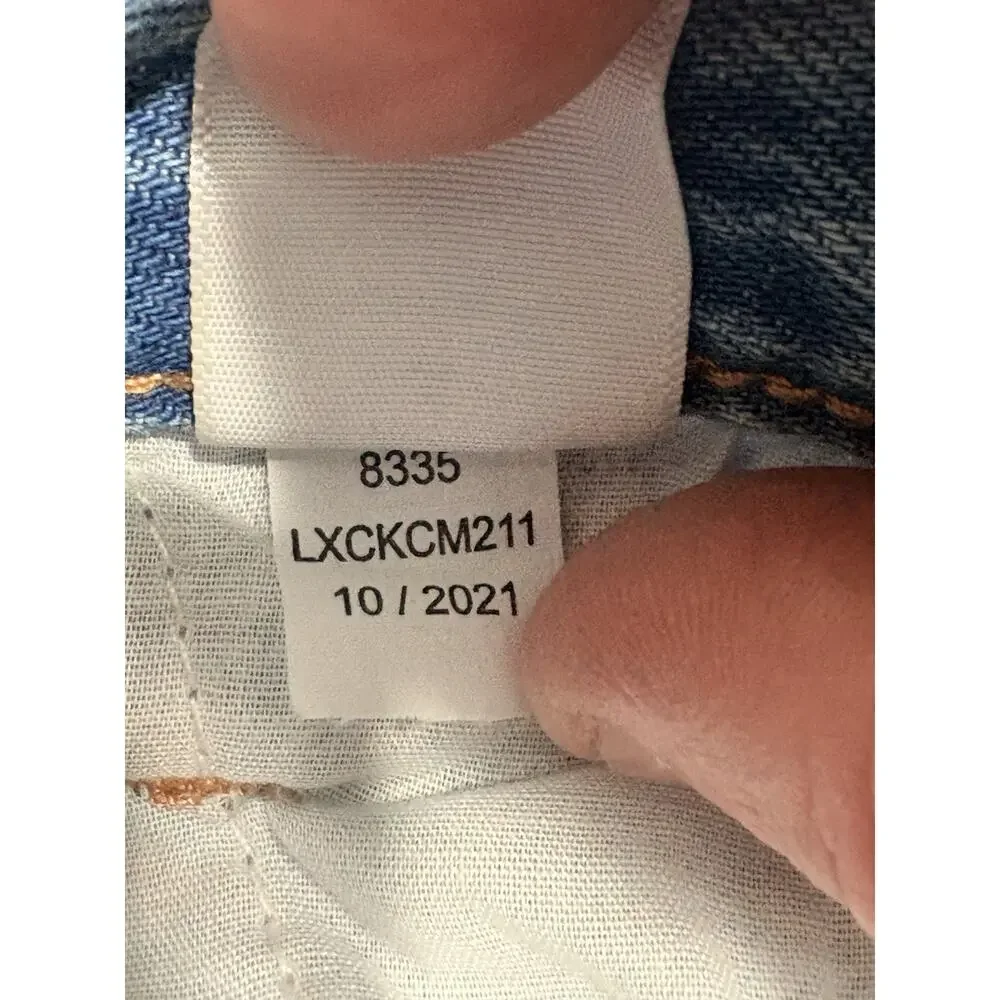 Aeropostale High Rise 90s Baggy Jeans Women's Size 4 Blue Distressed‎ Ripped